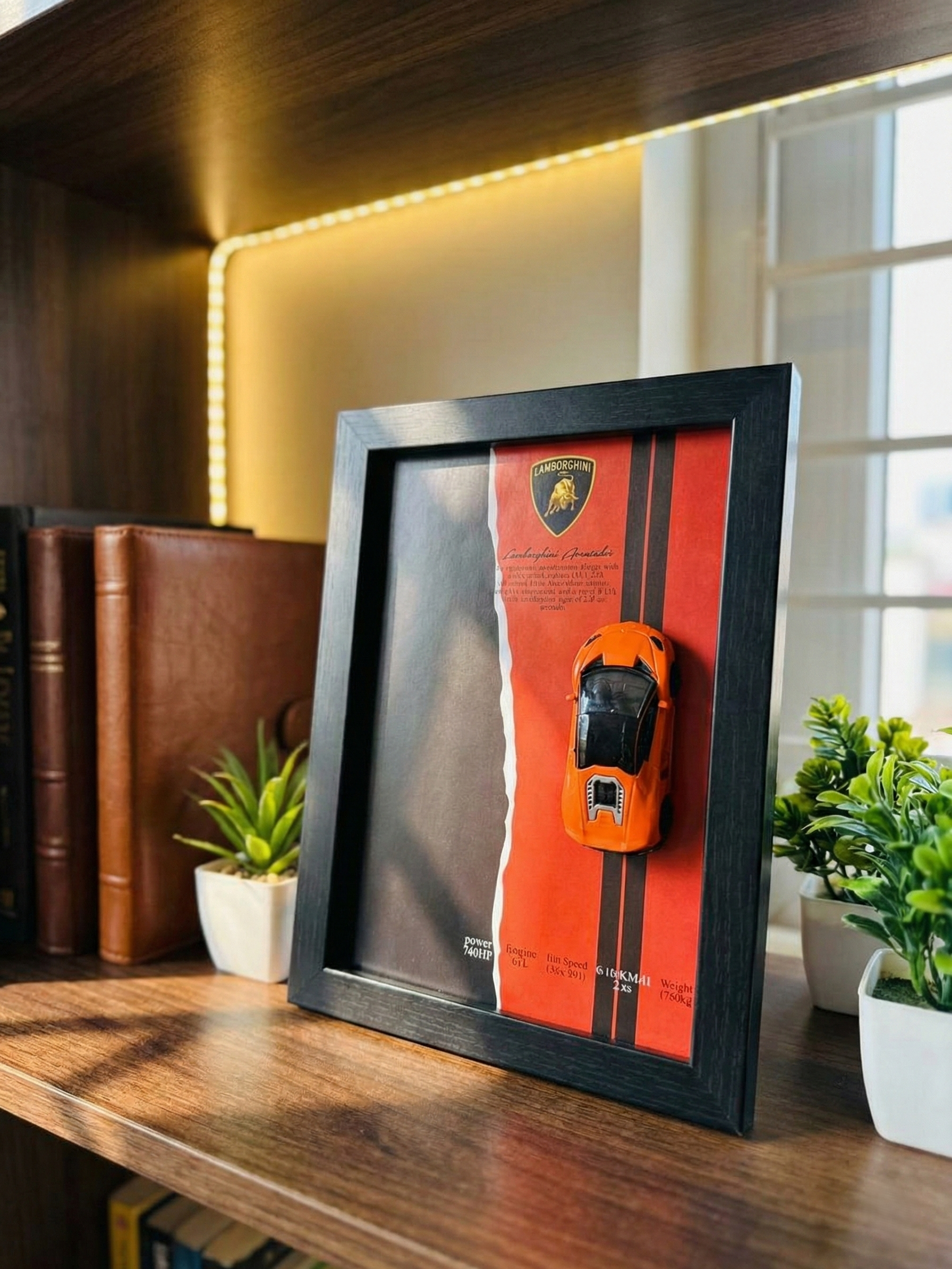 Lamborghini Aventador 3D Model Frame – A4/A5 Size