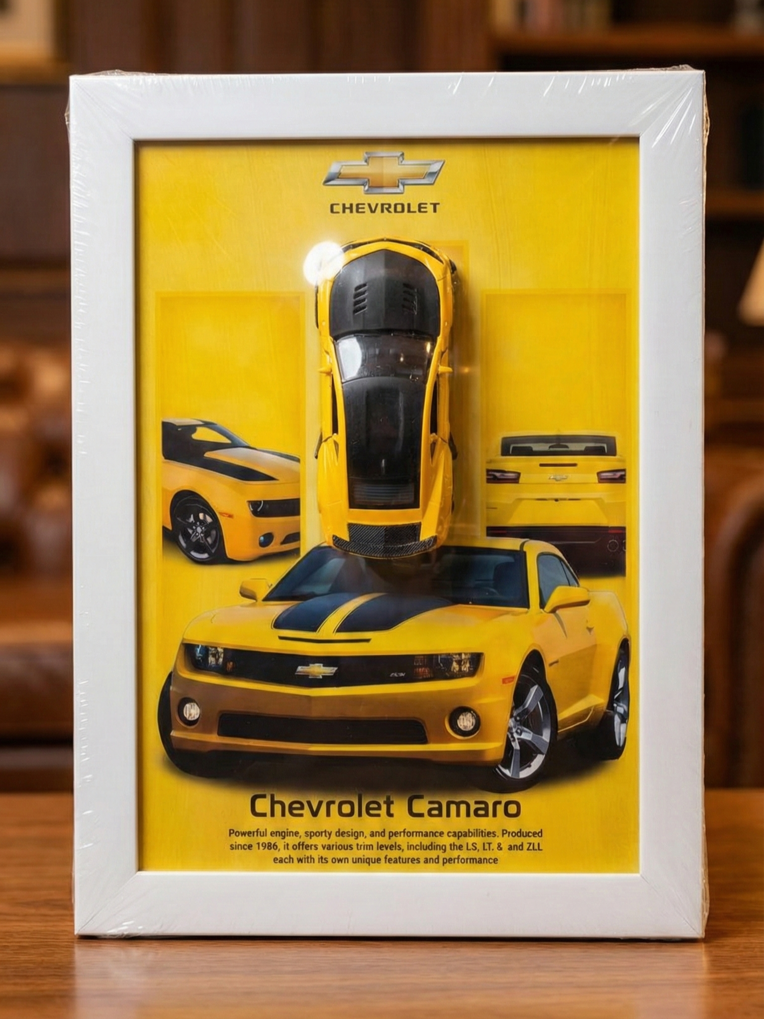 Chevrolet Camaro 3D Model Frame – A4 Size