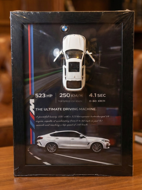 BMW X6 3D Model Frame – A4 Size