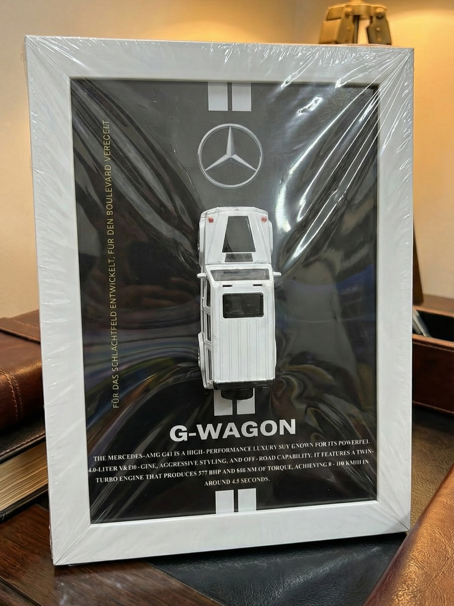 Mercedes-Benz G-Wagon 3D Model Frame – A4 Size