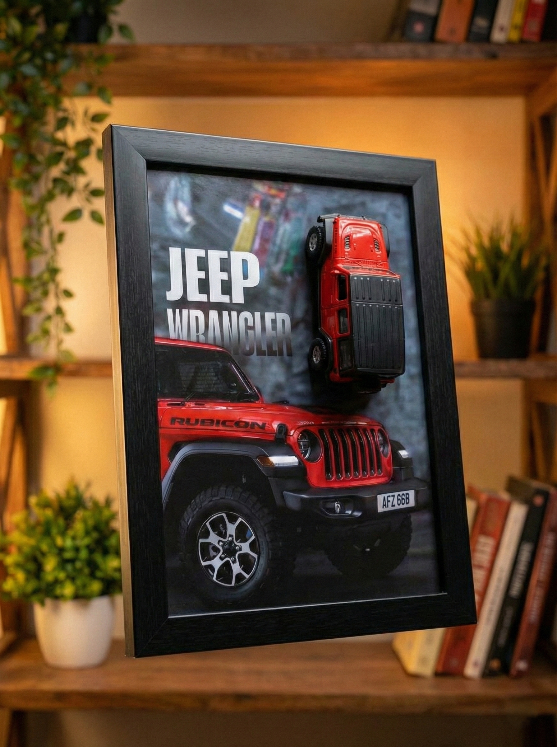 Jeep Wrangler 3D Model Frame – A4 Size