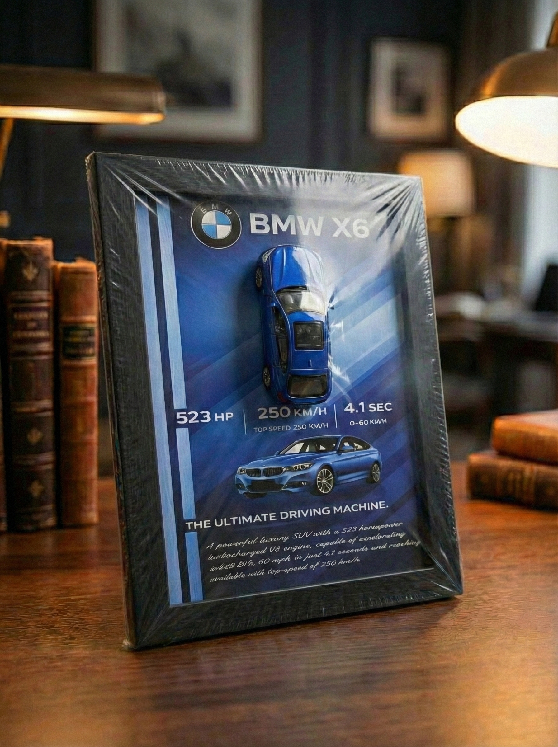 BMW X6 3D Model Frame – A4 Size