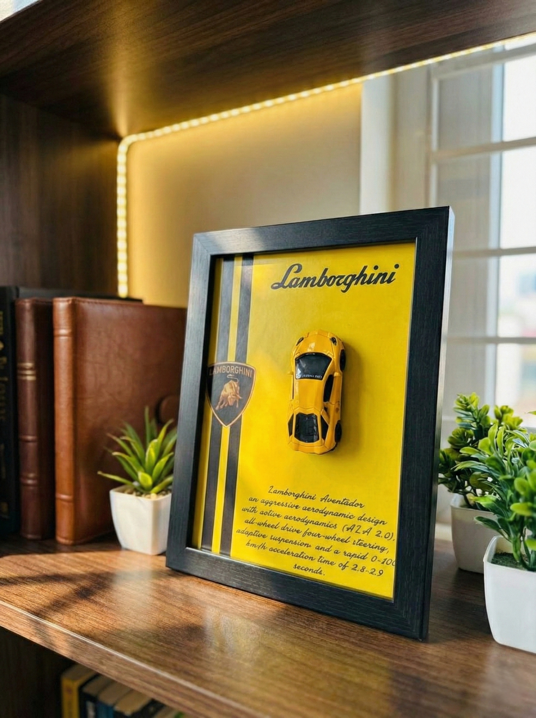 Lamborghini Aventador 3D Model Frame – A4/A5 Size