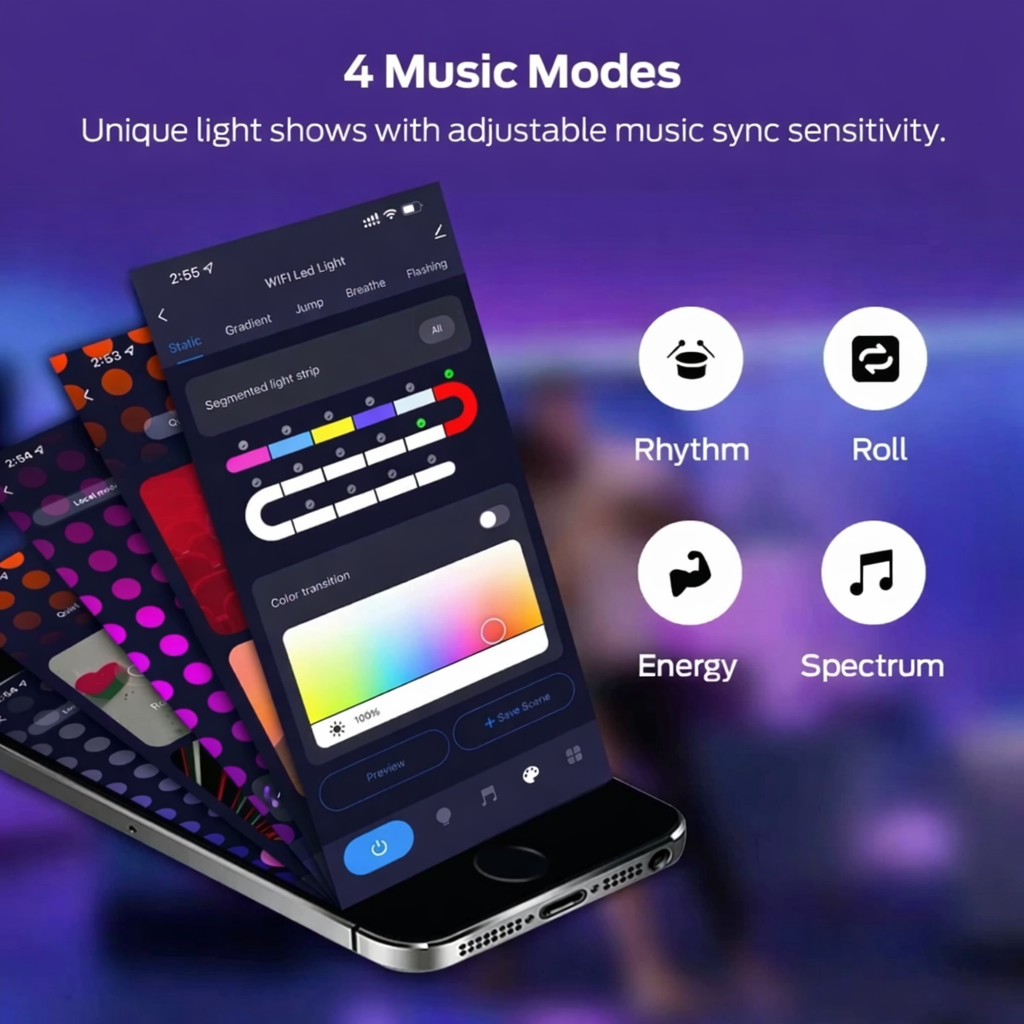 Smart RGB IC Neon LED Strip Light