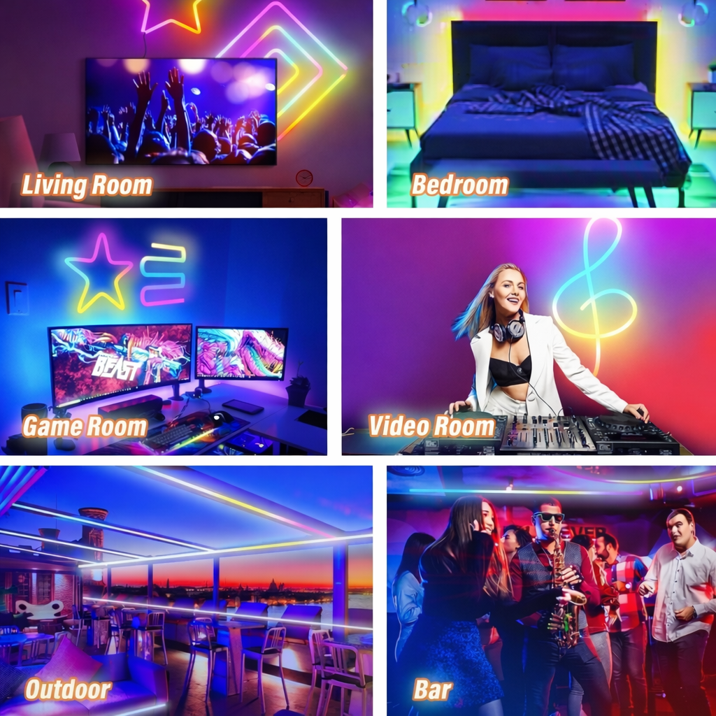 Smart RGB IC Neon LED Strip Light