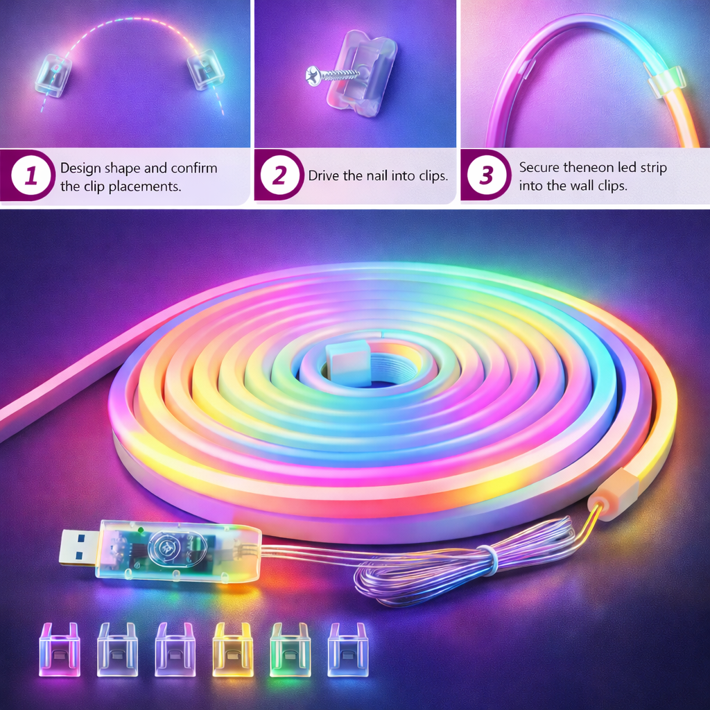 Smart RGB IC Neon LED Strip Light